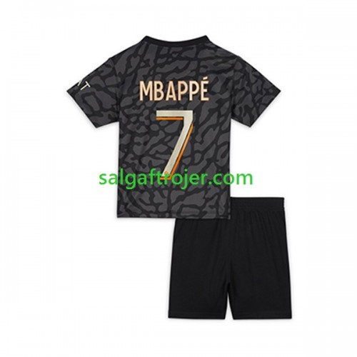 Paris Saint-Germain PSG PSG Kylian Mbappé 7 Fodboldtrøjer Børn 3. sæt 2023/24 Kort ærmer Paris Saint-Germain PSG PSG Kylian Mbappé 7 Fodboldtrøjer Børn 3. sæt 2023/24 Kort ærmer